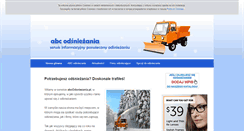 Desktop Screenshot of abcodsniezania.pl